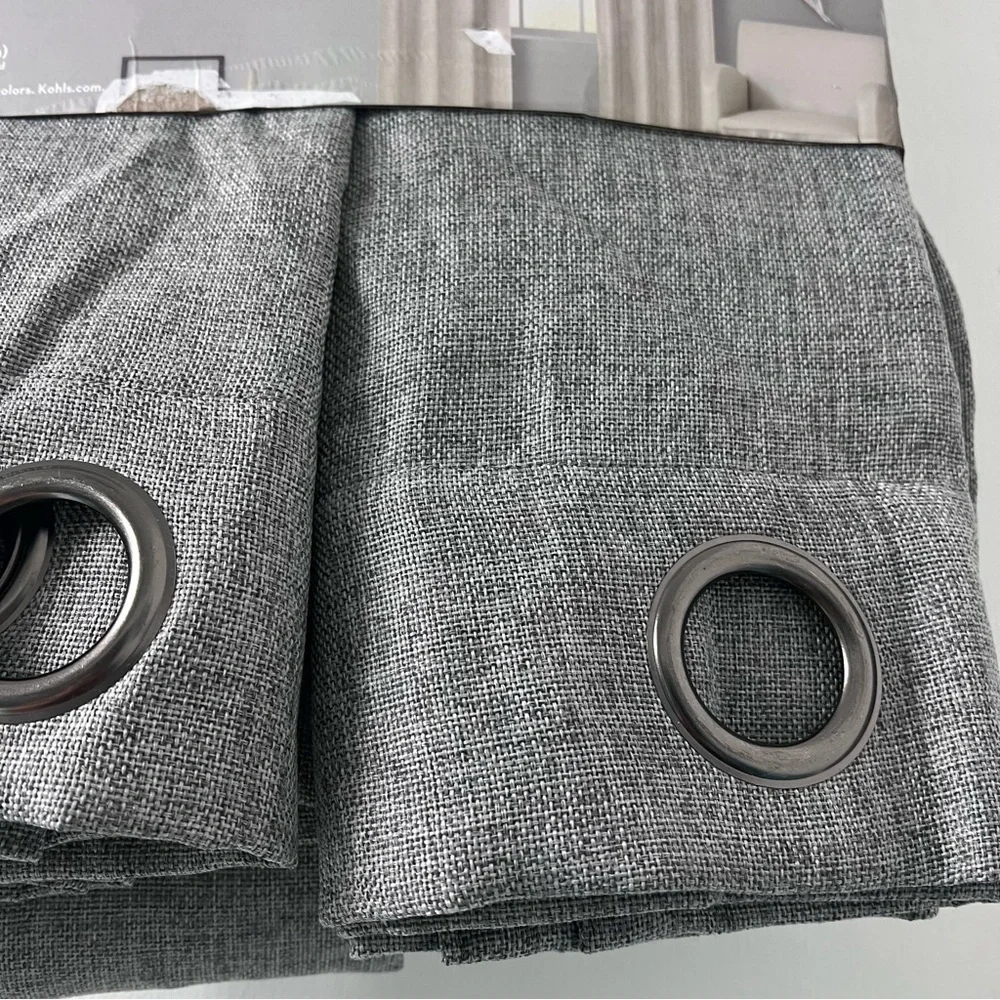 Sonoma goods for life Blackout Window Curtain Panel 50 x 108 Dynasty Grey 2 Pack